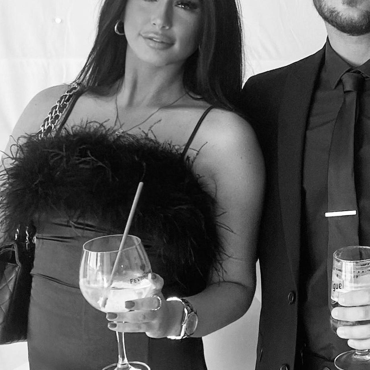 club london feather dress