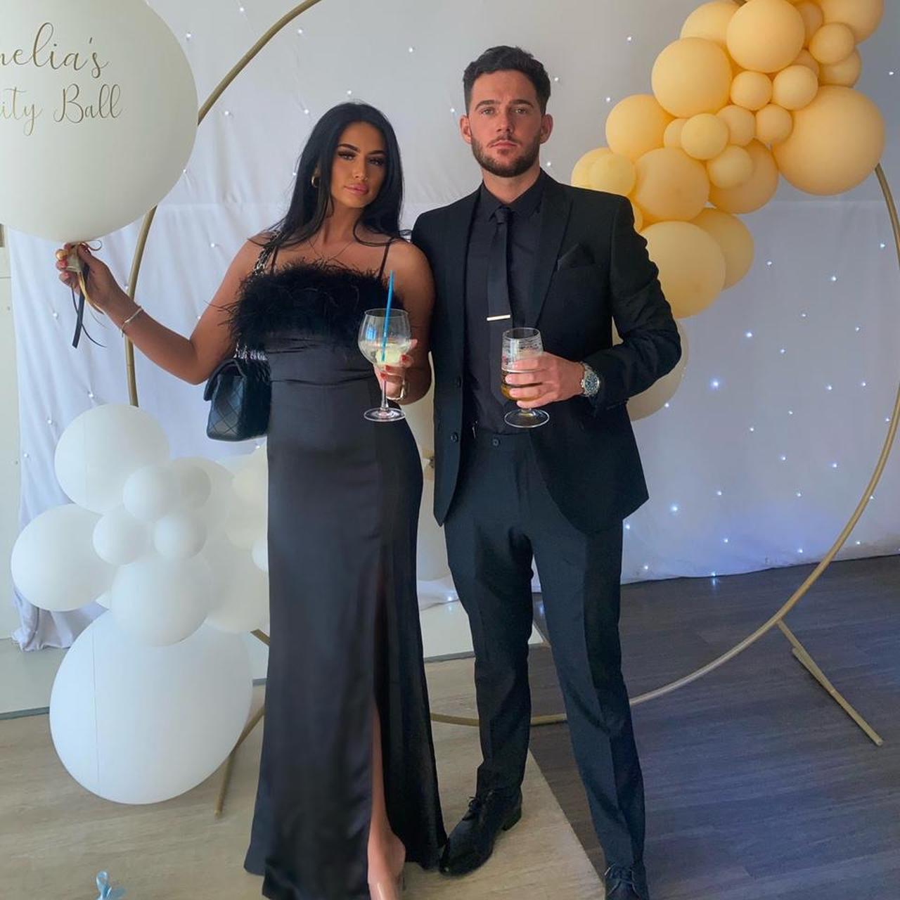 club london feather dress