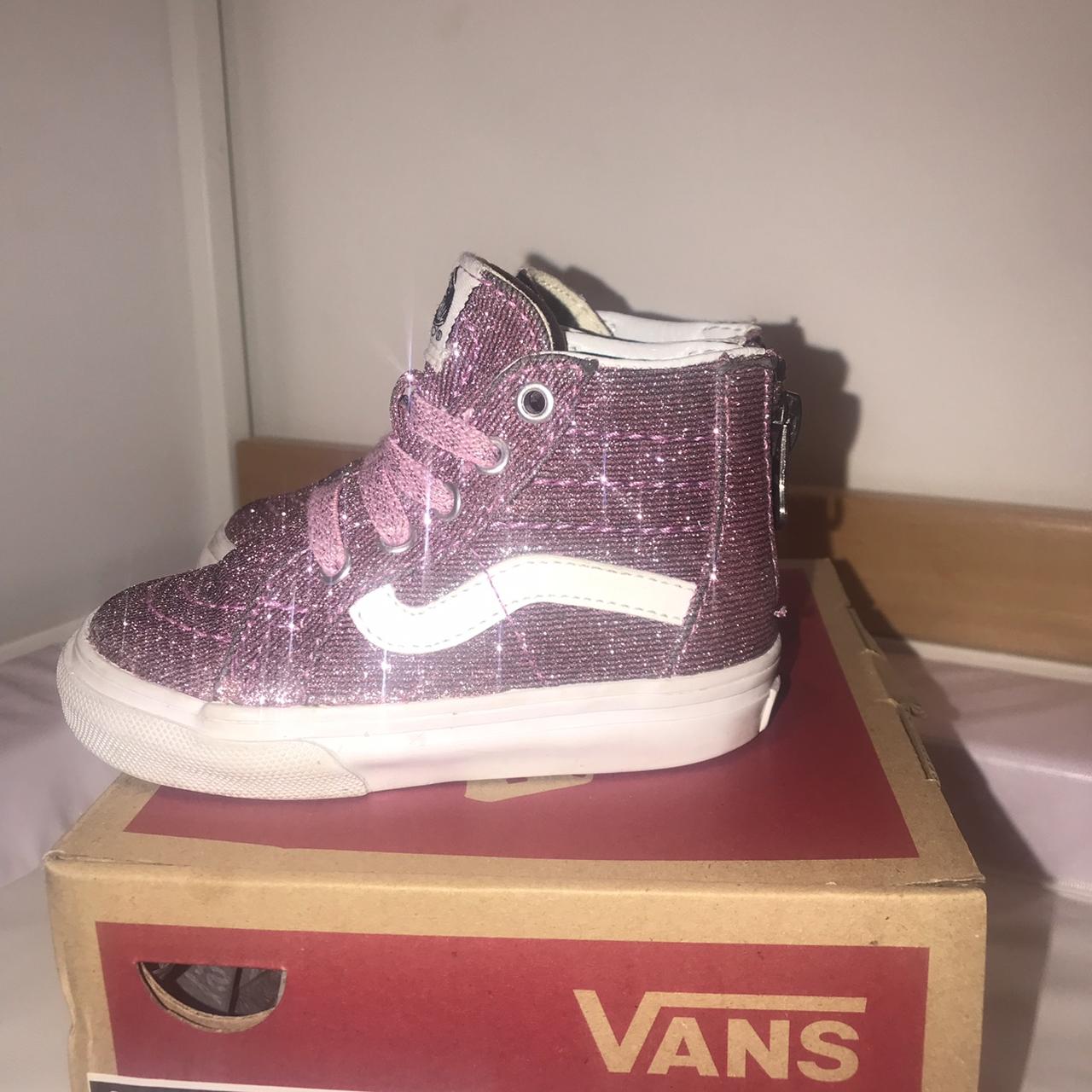 Sparkly on sale pink vans