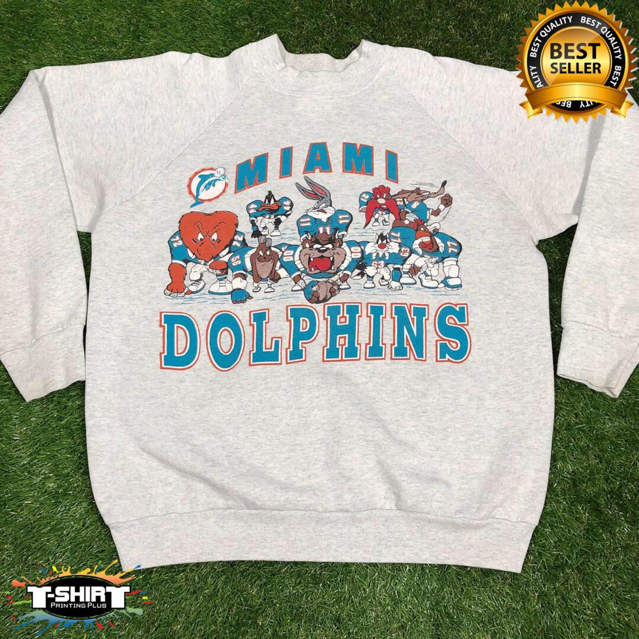 Tops  Vintage Miami Dolphins Sweatshirt Vintage Nfl Dolphins