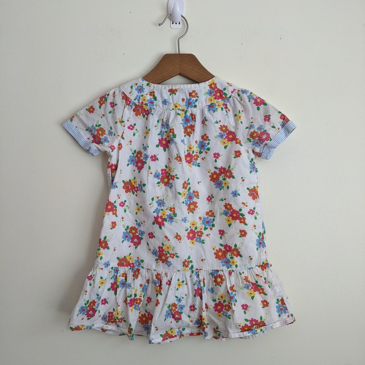 Baby Gap 3 Years Dress Floral Cotton Girls Ruffle... Depop