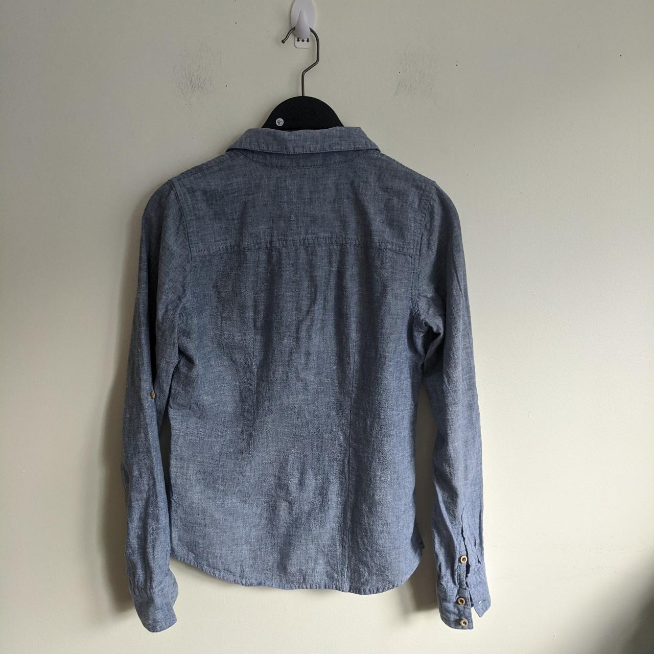 The North Face Women's Blue Blouse | Depop