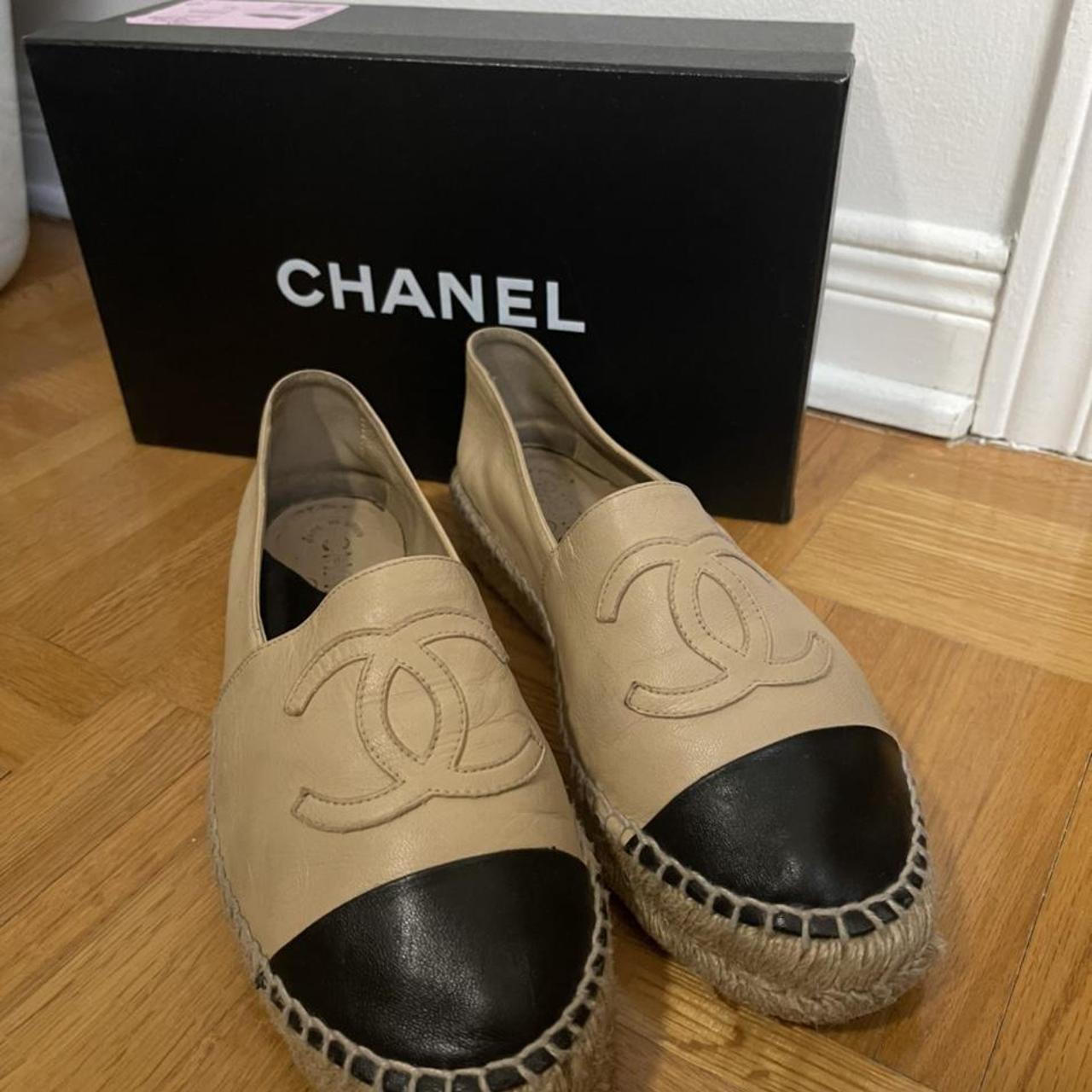 Chanel Espadrille Box and dust bag sale