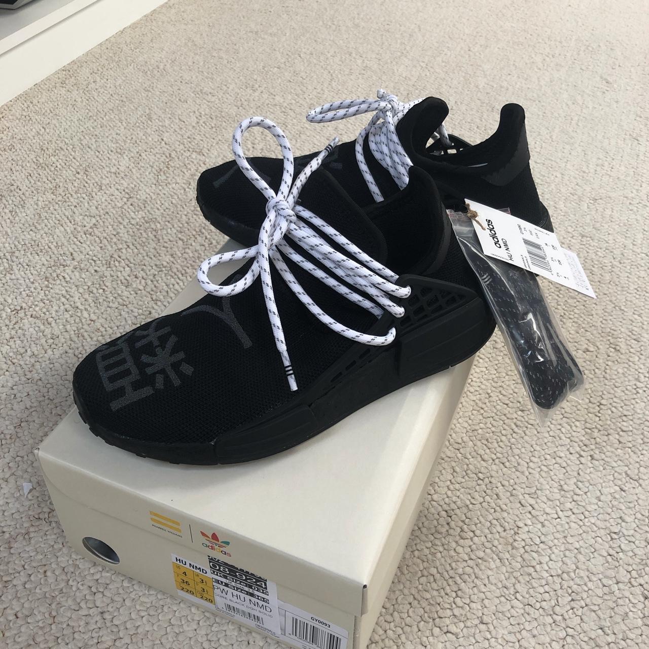 Pharrell Williams NMD hu core black Size 3.5 uk. Depop