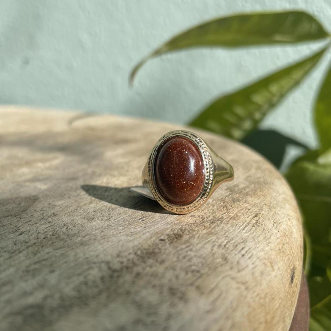 Red on sale goldstone ring