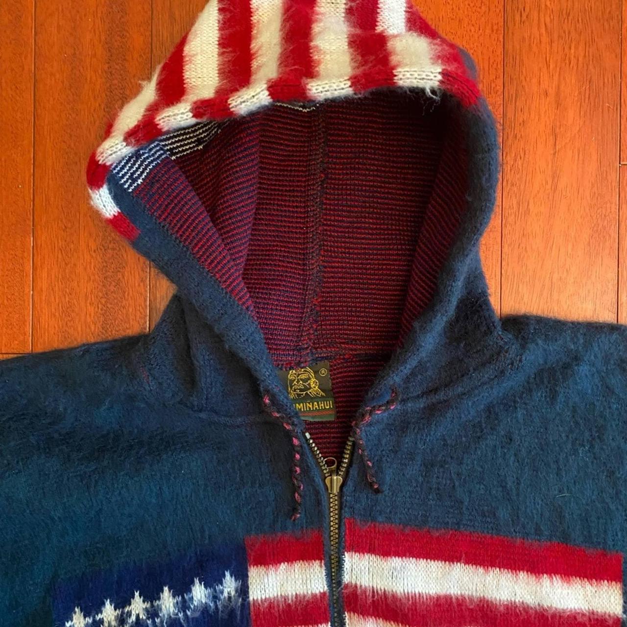 Vintage Tejidos Ruminahui Sweater XL retailer American Flag Wool