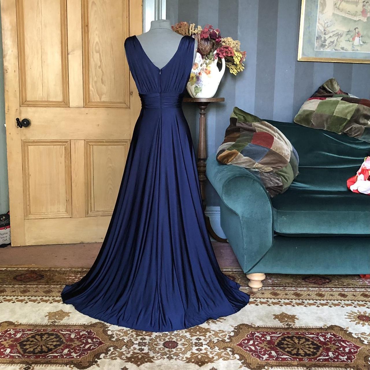 Biba navy blue dress in a U.K. size 10. Lined... - Depop