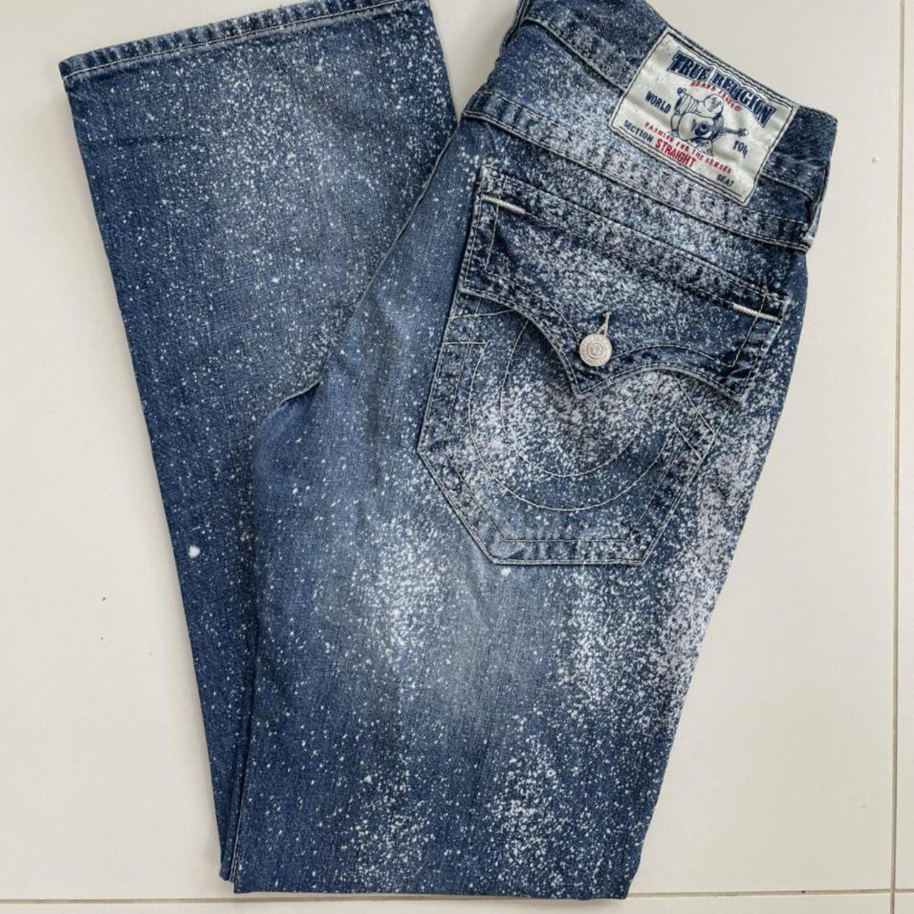 paint splatter true religion jeans