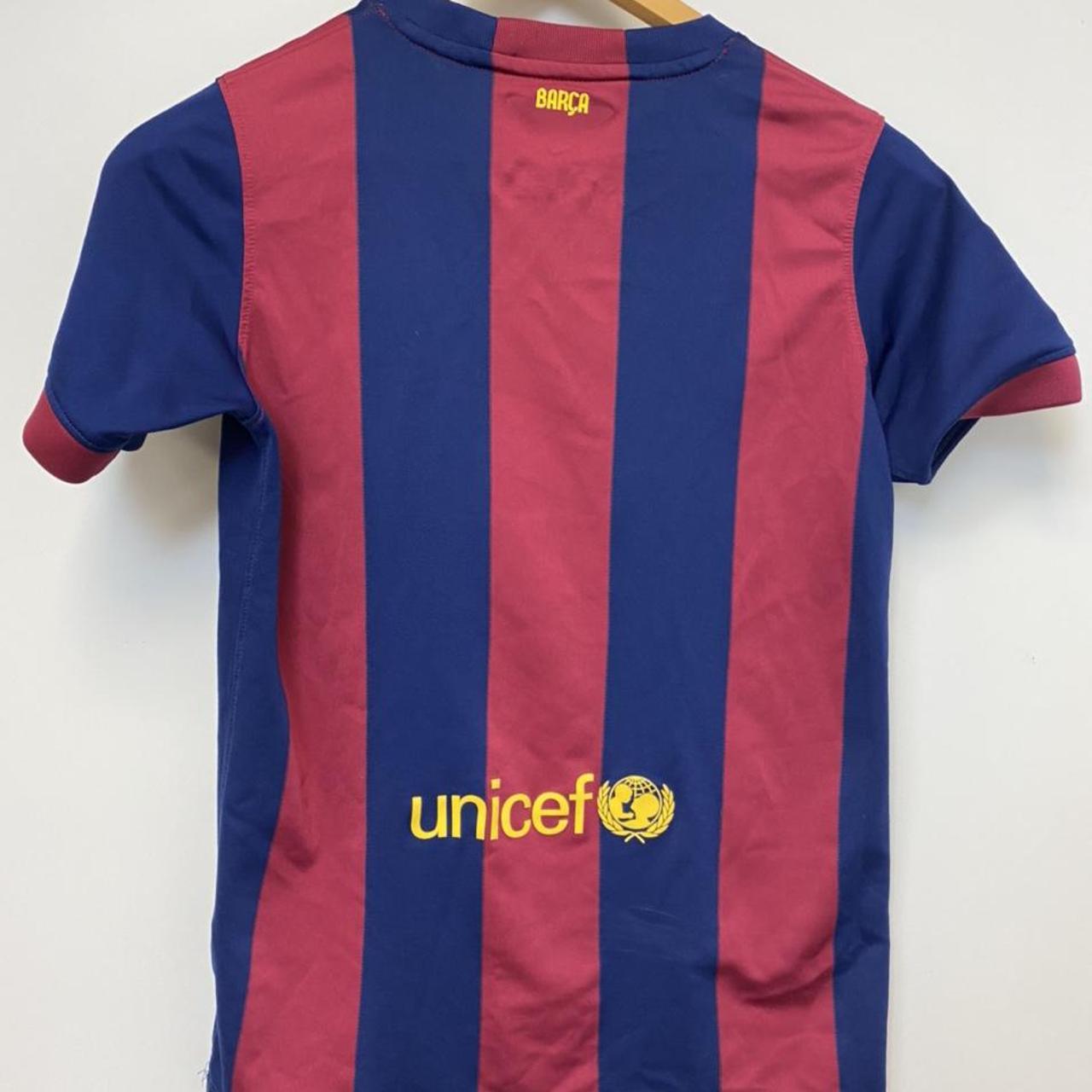 Nike Barcelona Childrens football kit sports top and... - Depop