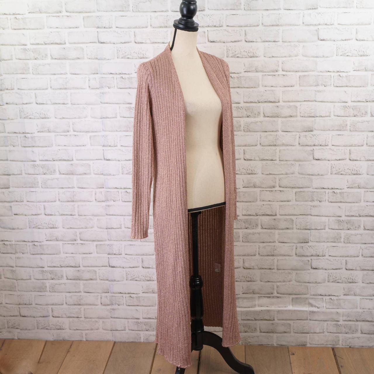 Metallic on sale duster cardigan