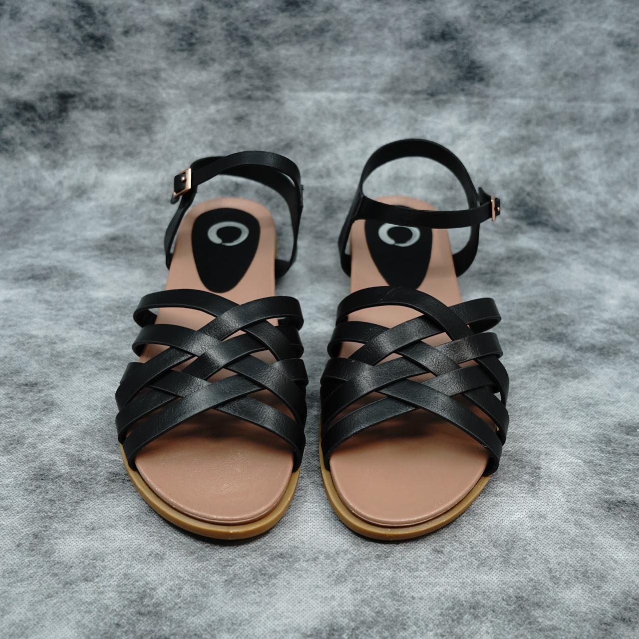 Journee Collection Women's Black Sandals | Depop