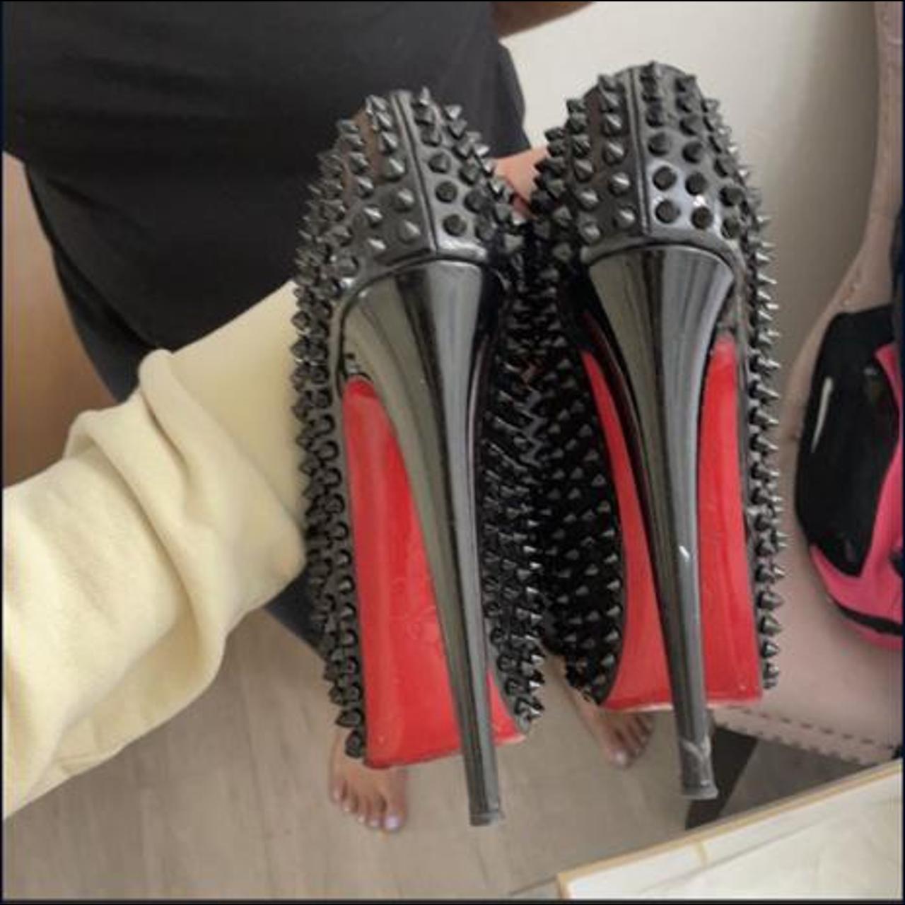 Christian Louboutin, Shoes, Christian Louboutin Black Alti Pump Spikes