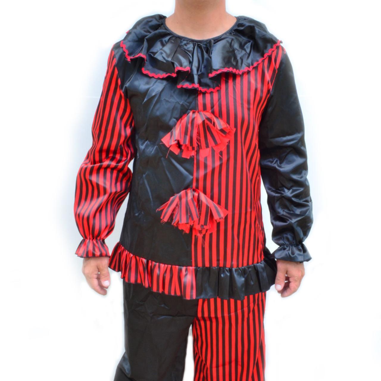 Halloween Clown Costume Size Medium Black And Red Depop