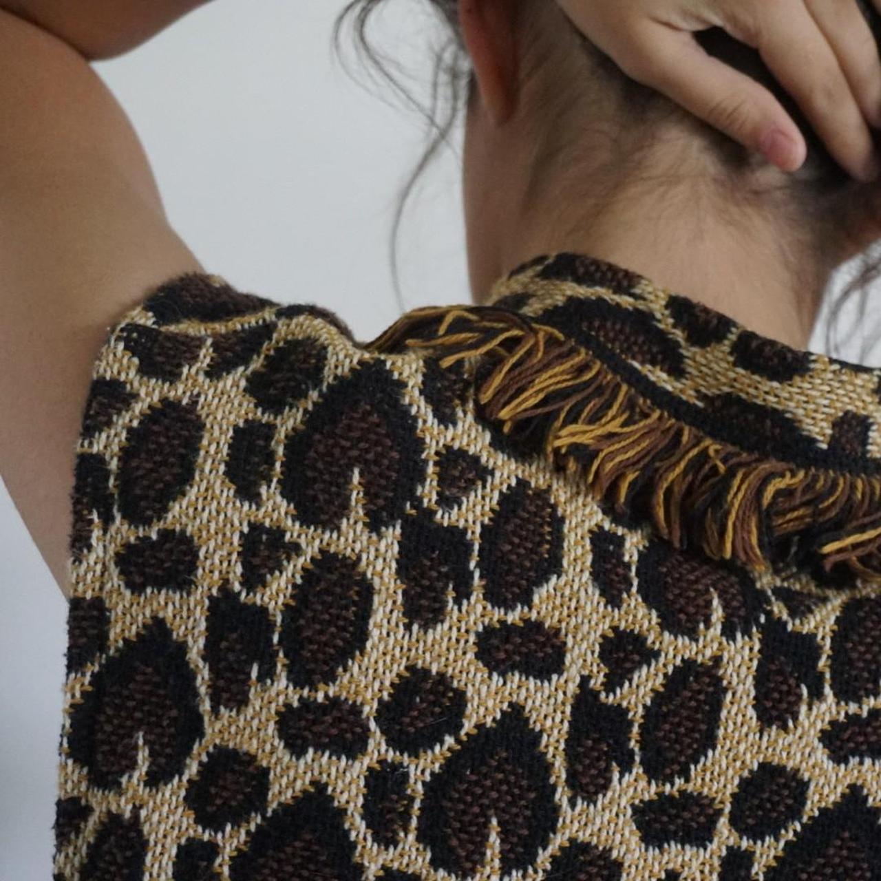 One of a kind unisex animal pattern vest. Cheetah - Depop