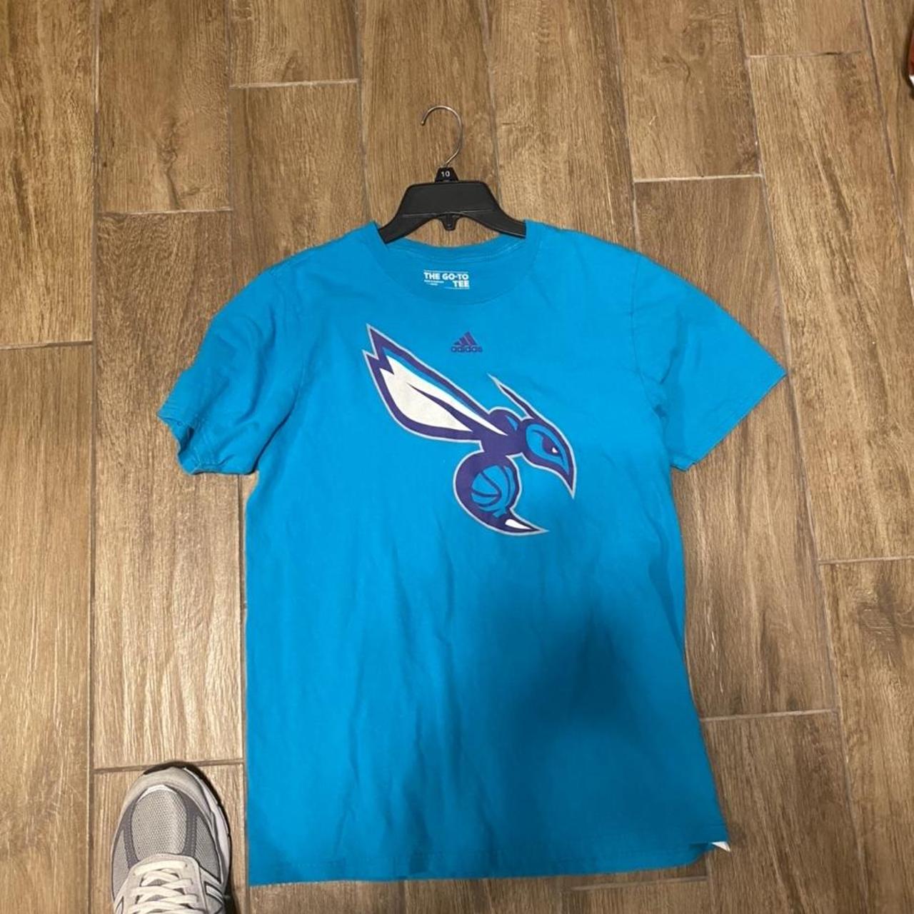 Nike Men's Charlotte Hornets Teal Logo T-Shirt, Medium, Blue