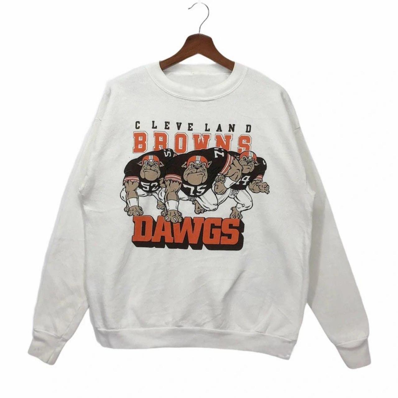 Vintage Cleveland Browns NFL Sweatshirt XXL PLEASE - Depop