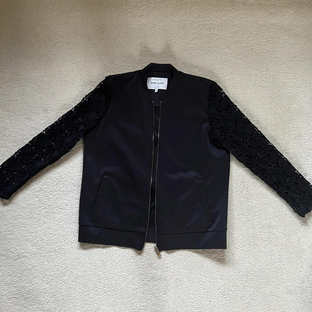 River Island black jacket Size 8 Worn once like new - Depop