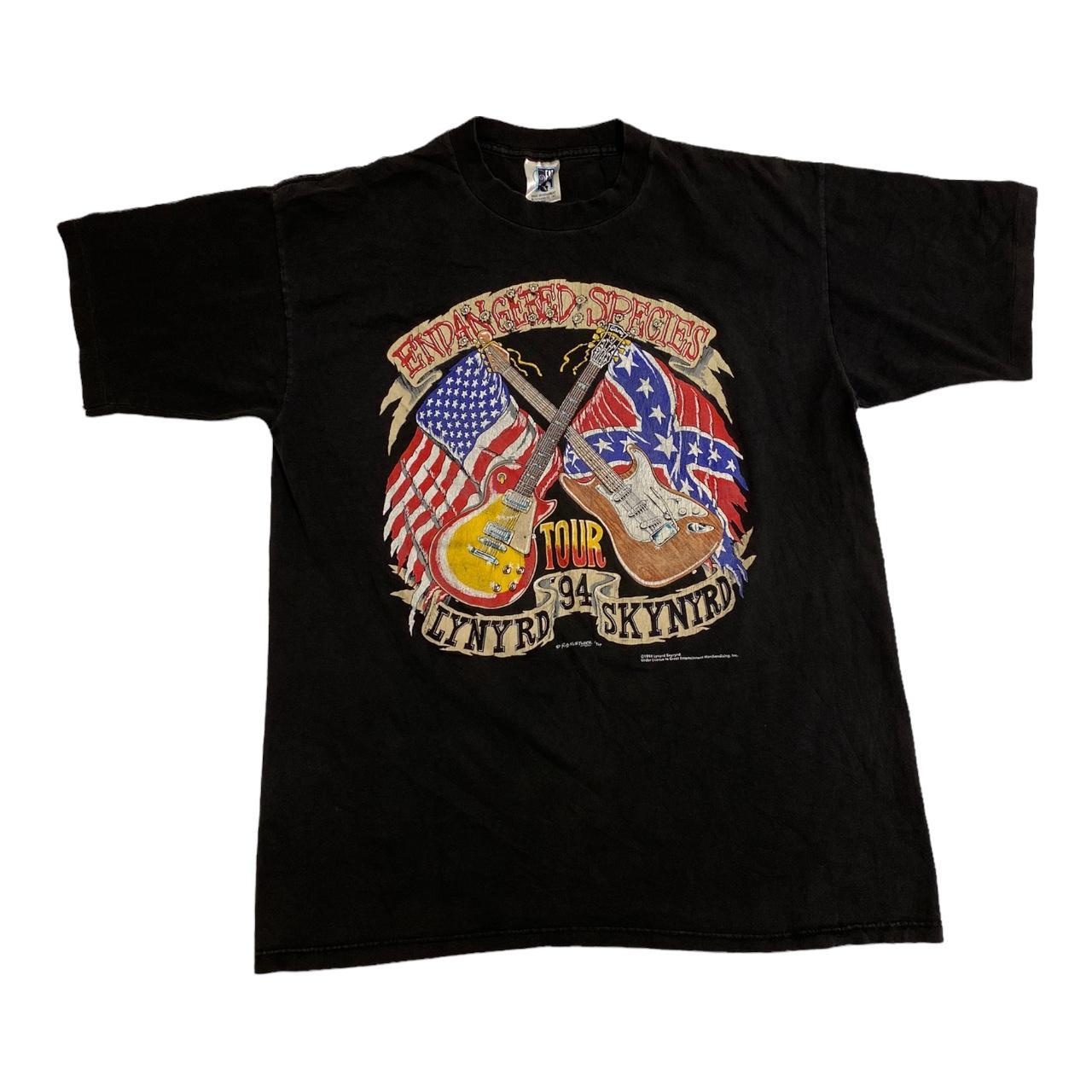Vintage Lynyrd Skynyrd Endangered Species Tour Shirt... - Depop