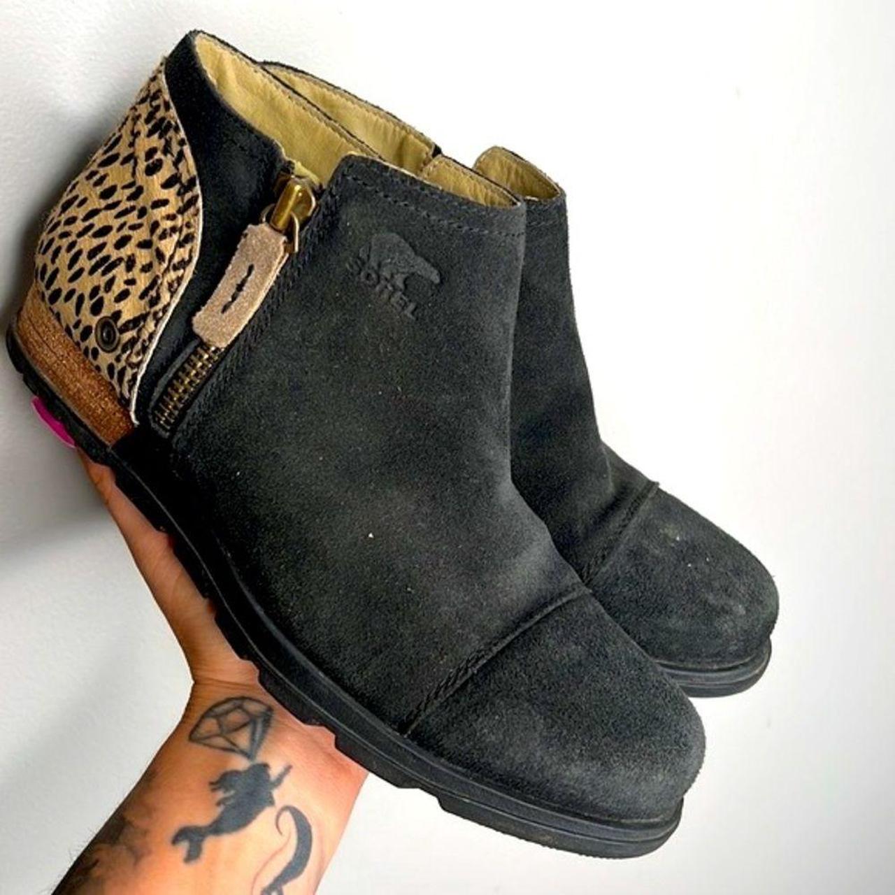 sorel leopard print boots