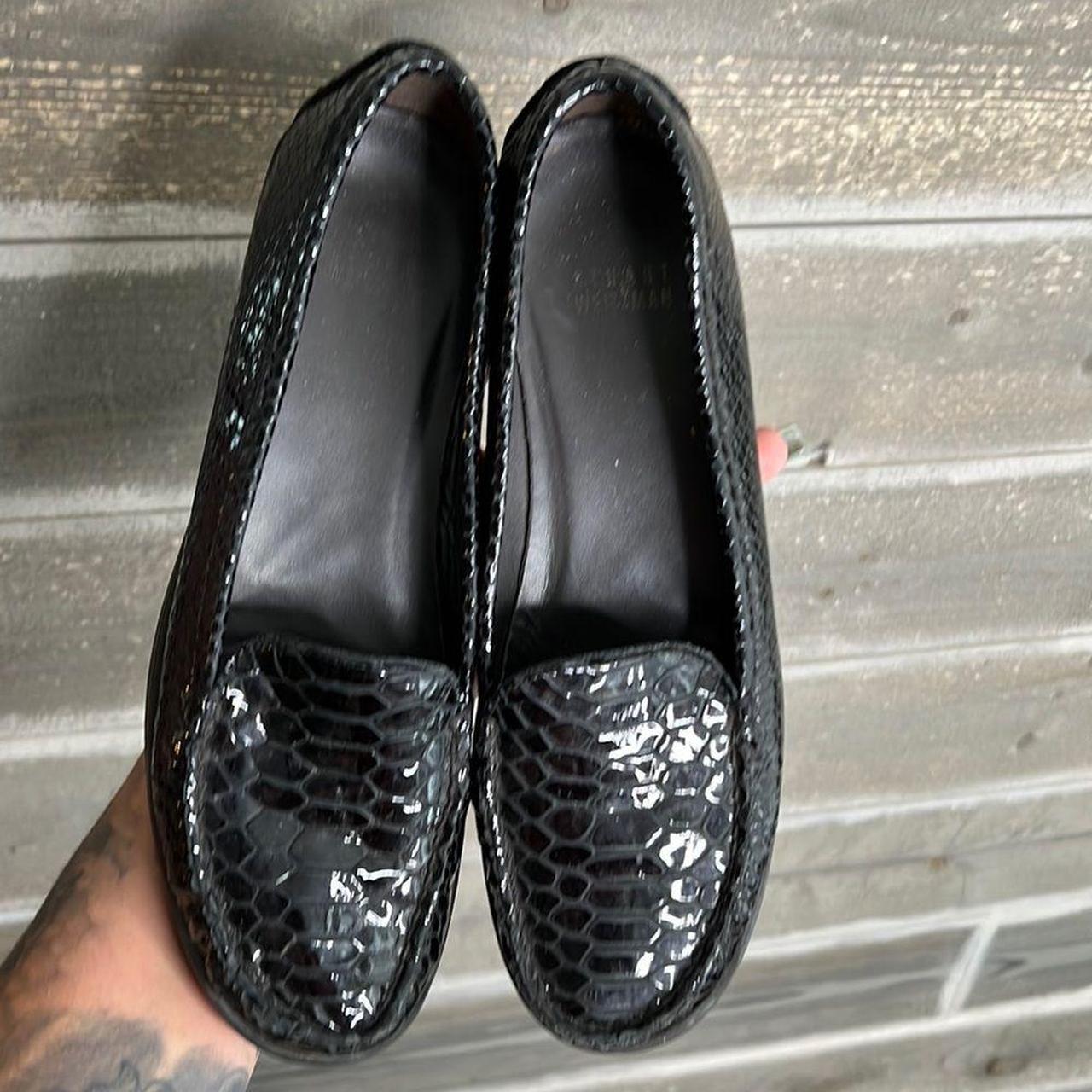 Product Image 1 - Stuart Weitzman Gator Patent Loafers
Preowned