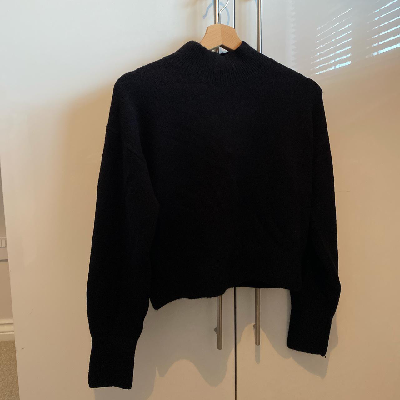 thick black wooly jumper size xs unworn unwanted