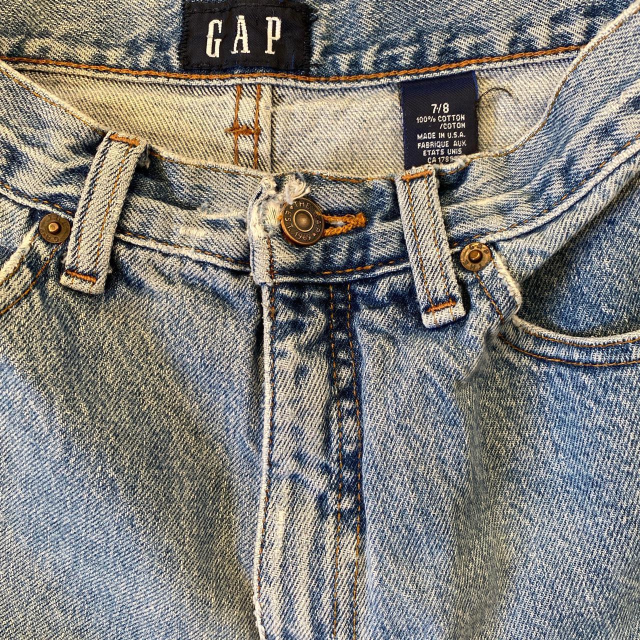 Gap denim jeans pants. Vintage, Y2K. Pockets. Belt... - Depop