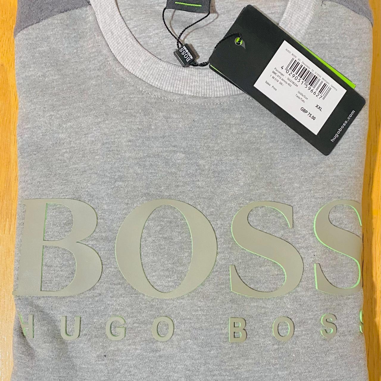 Hugo Boss Logo round neck jumper Sweatshirt on... - Depop