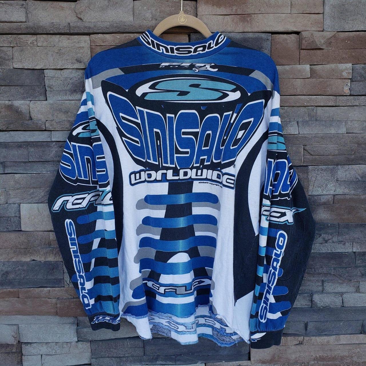 Vintage 90s Sinisalo Motocross Supercross Jersey... - Depop
