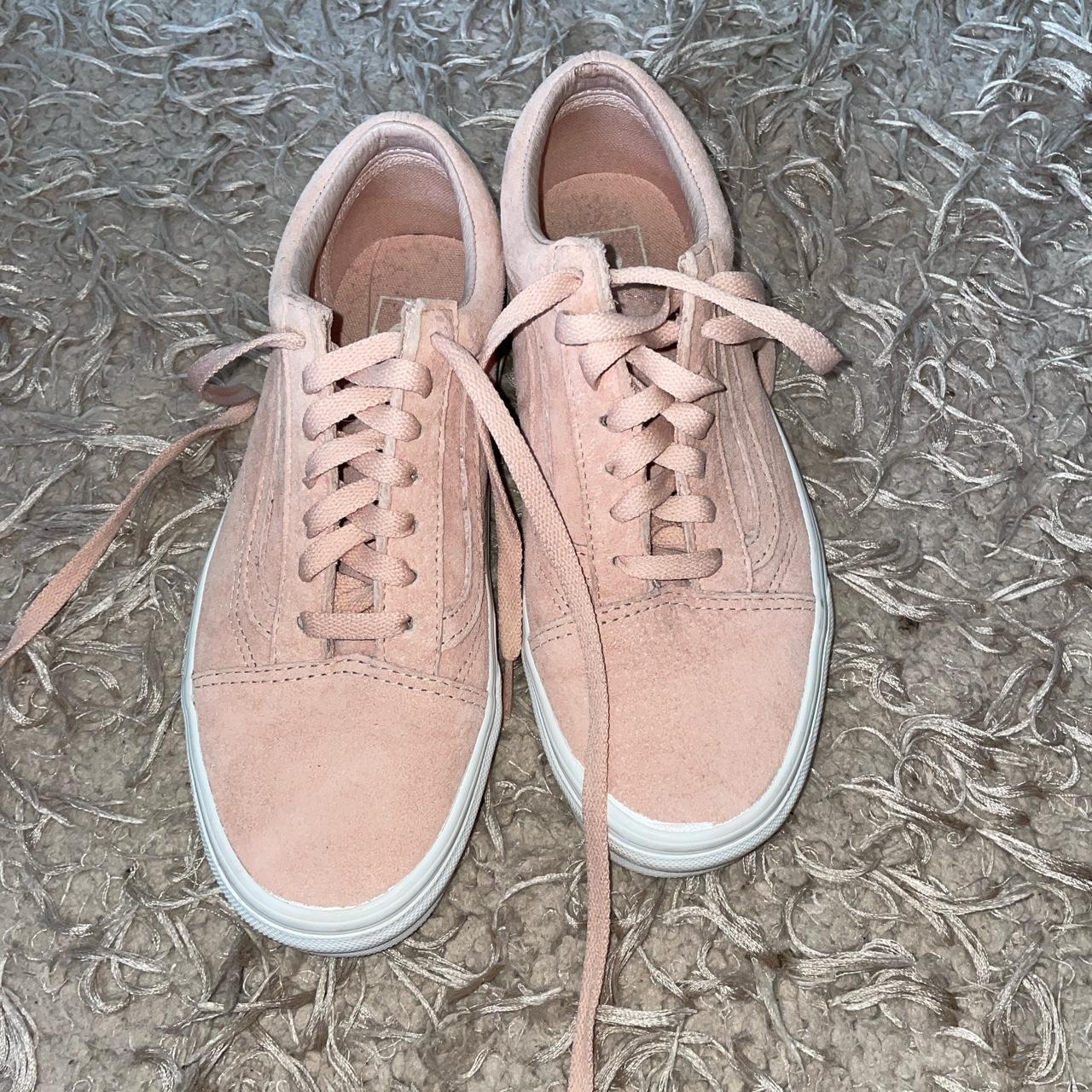 light pink lace up vans