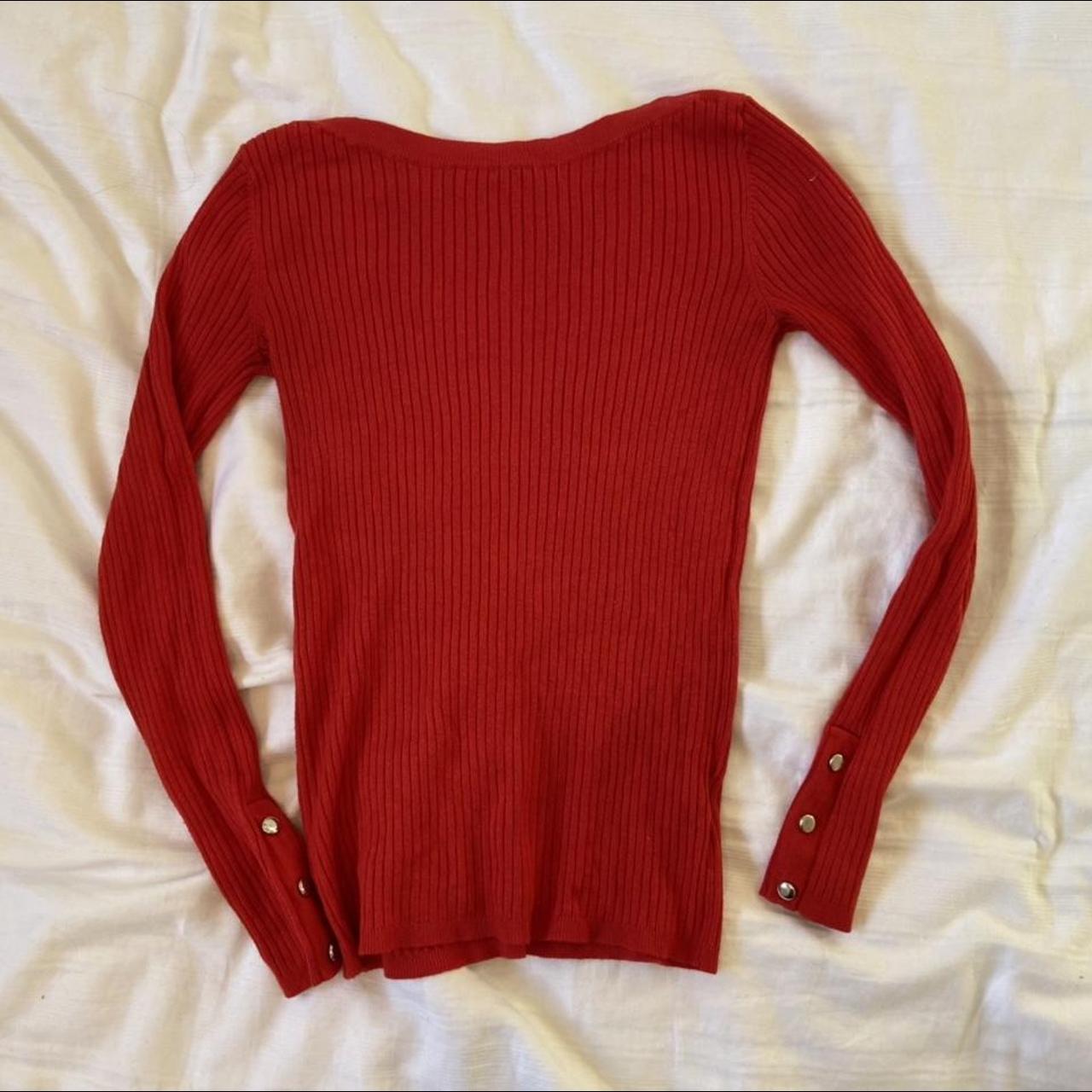 Oasis fine knit red jumper top. Very soft and cosy.... - Depop