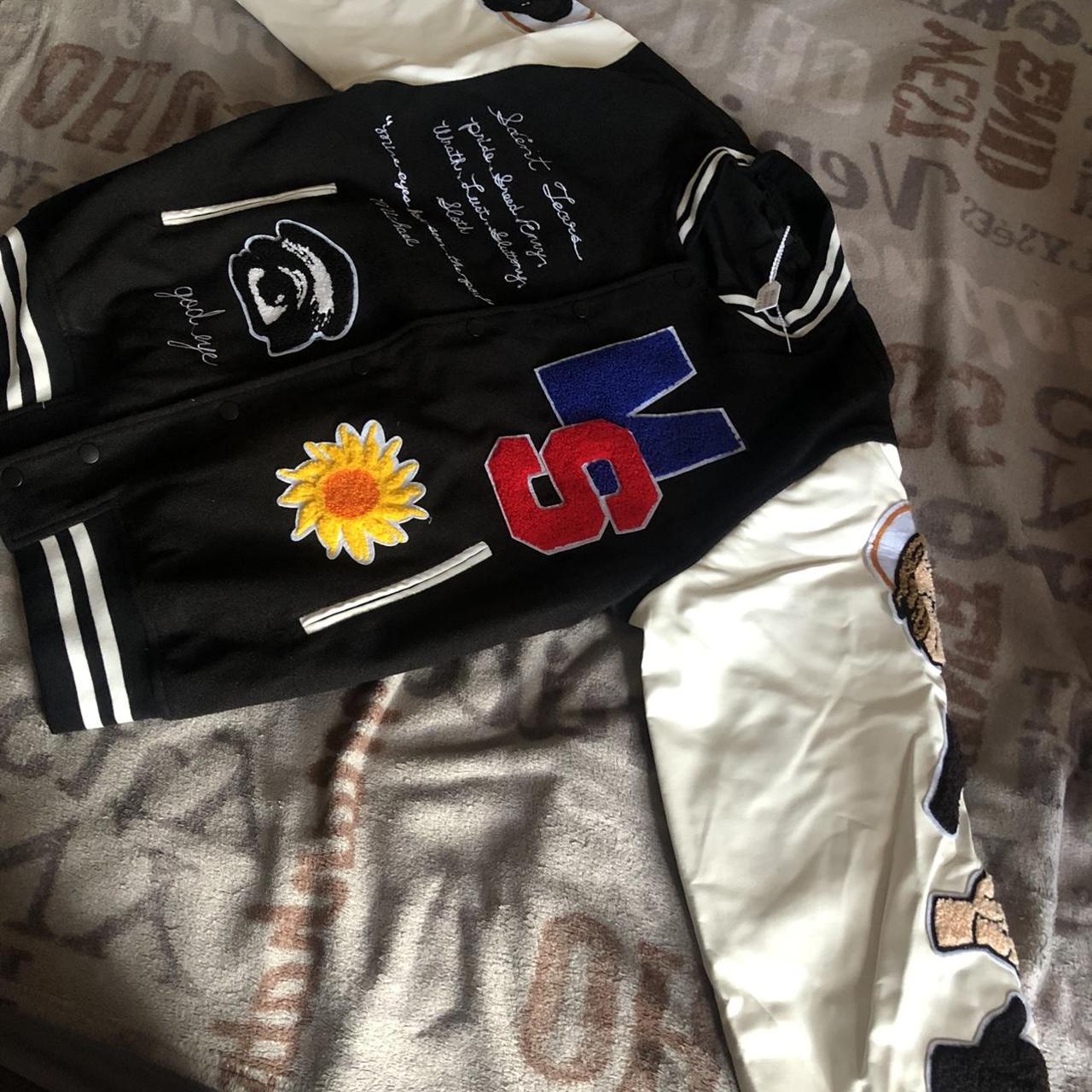 Leather Embroidered Yeezy Top Yeezy Depop