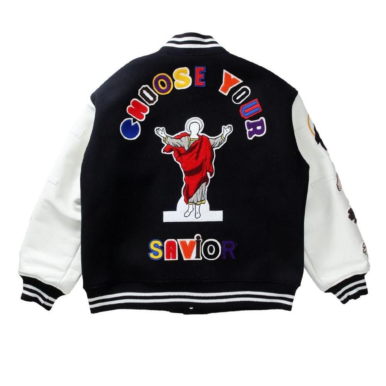 Leather Embroidered Yeezy Top Yeezy Depop