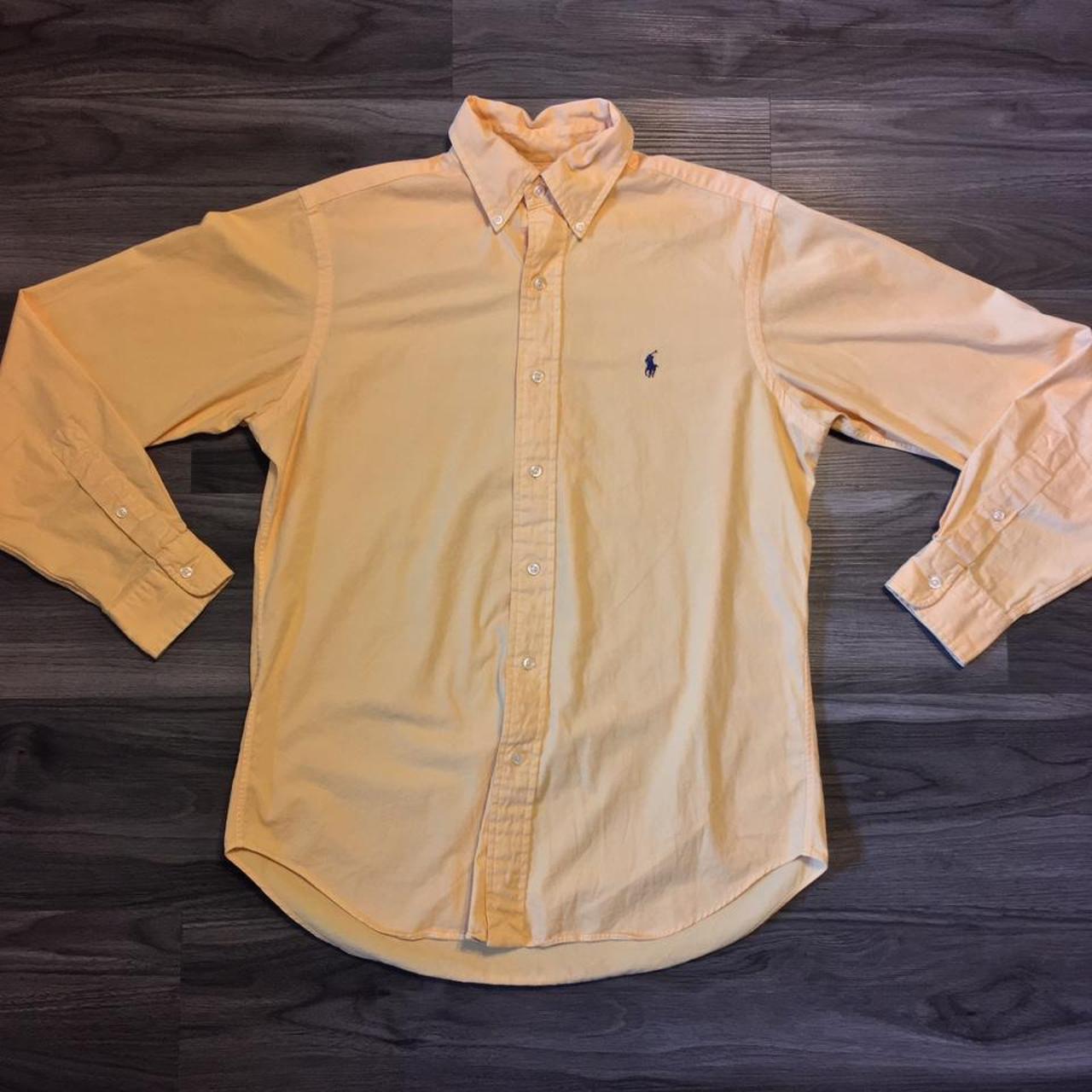 Polo Ralph Lauren Men's Yellow Shirt | Depop