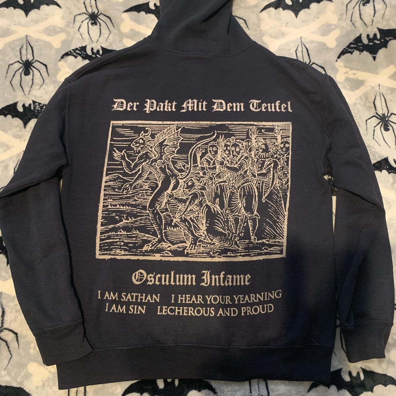 Belphegor band zip up hoodie ~ worn a few times but... - Depop