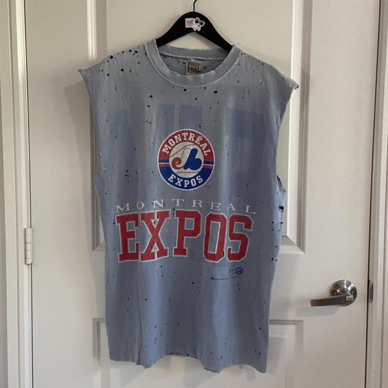 Montreal Expos Cut Off T-Shirt #90s #vintage #grunge - Depop