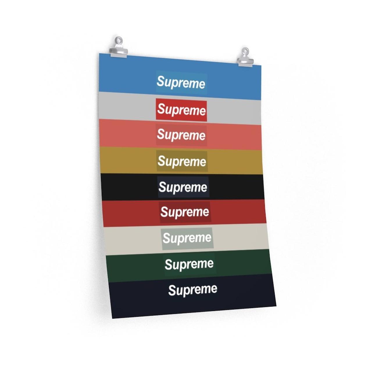 Supreme box 2024 logo poster