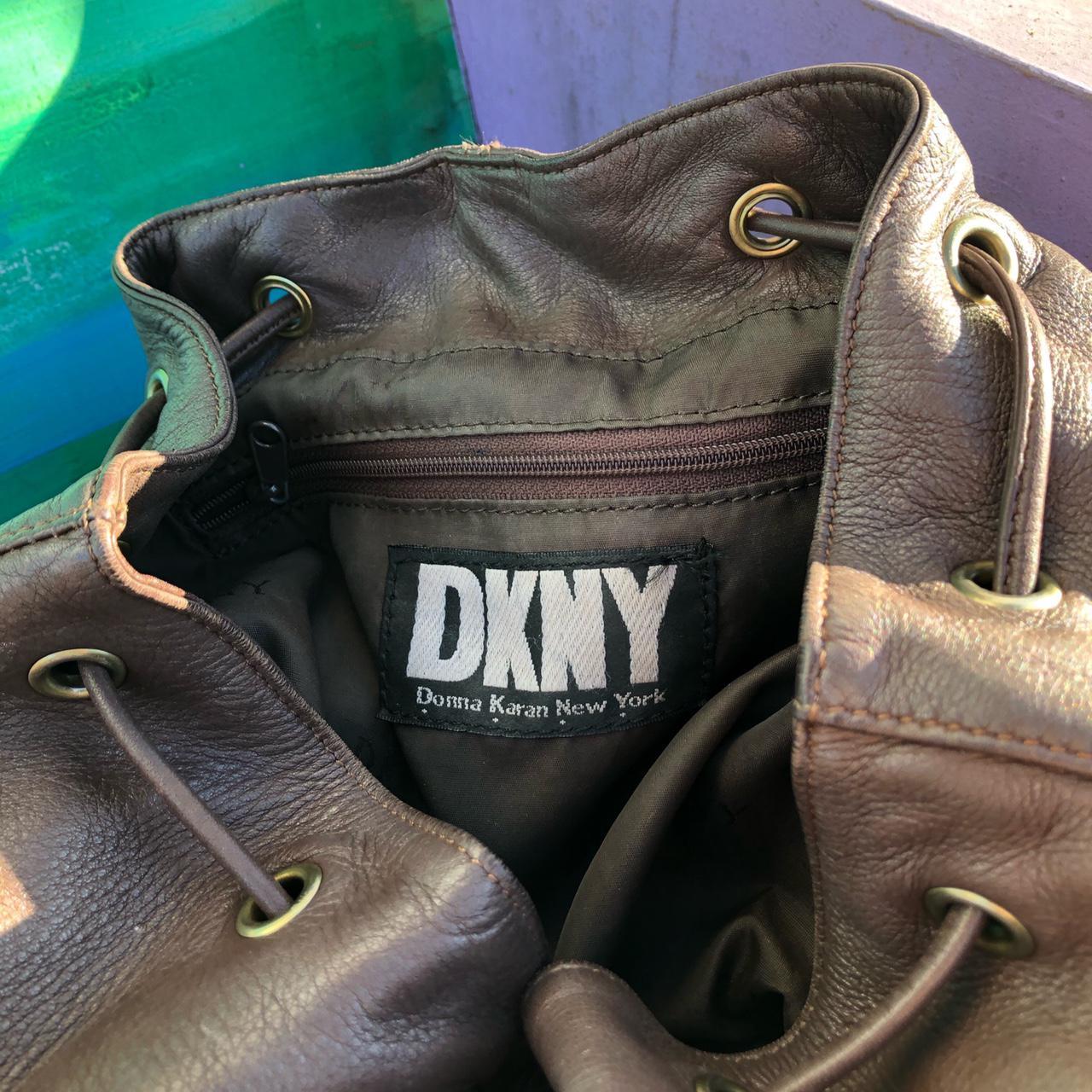 Dkny hotsell leather backpack