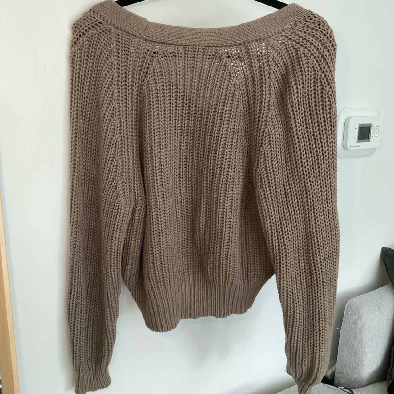 S brown cardigan worn a couple times. No damage and... - Depop