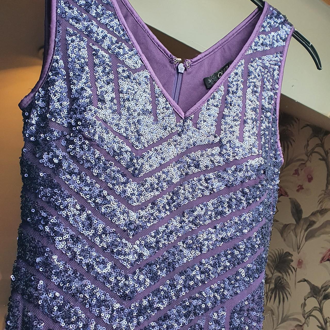 Quiz Women's Purple Dress Depop