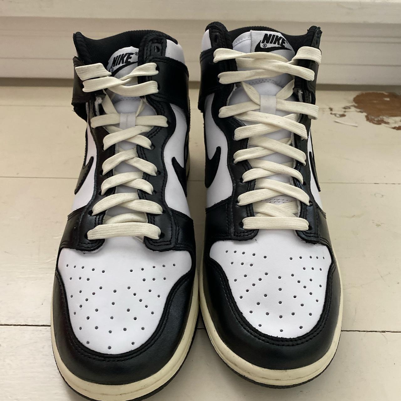 Brand New Women’s Nike Dunk High Black and White.... - Depop