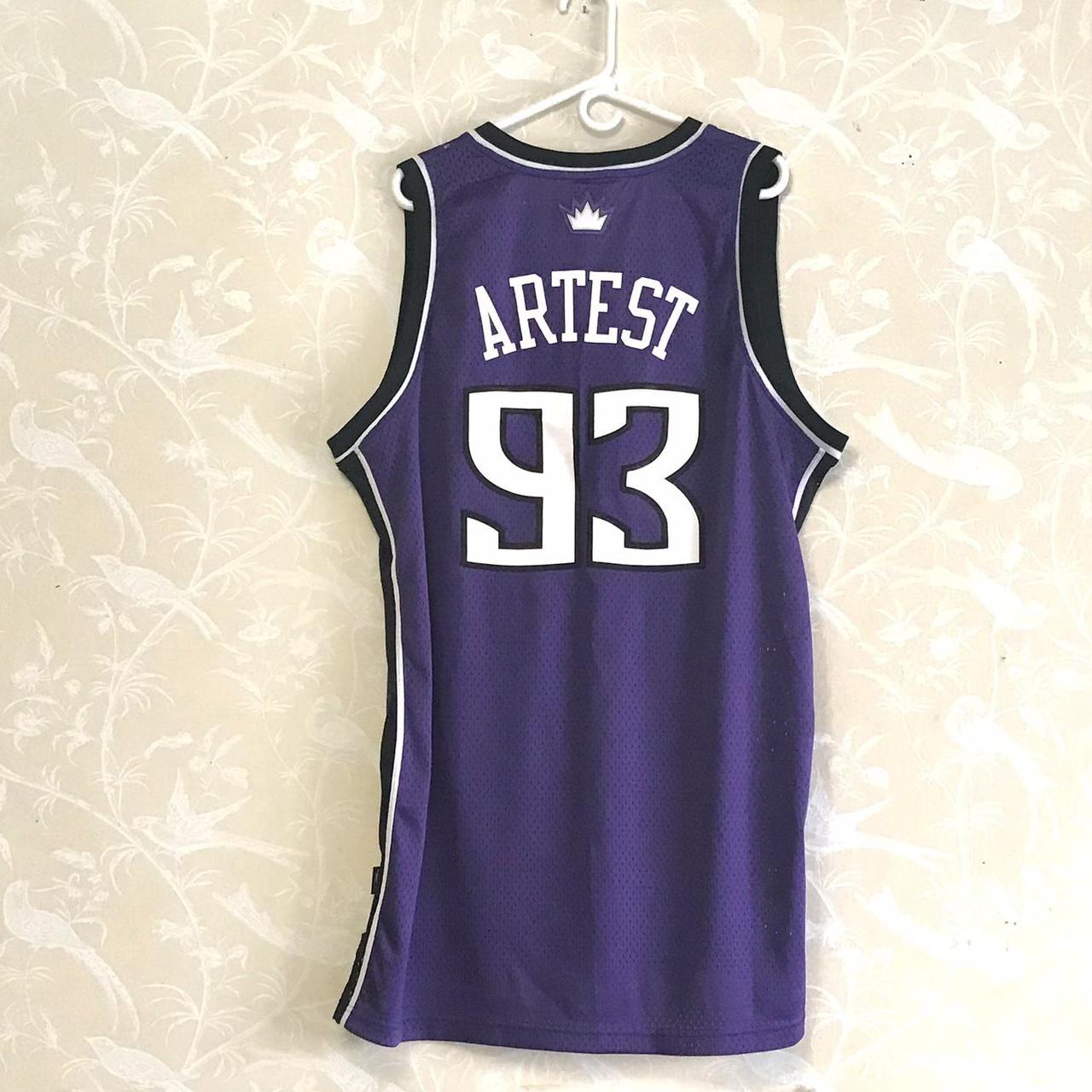 Vintage NBA Sacramento Kings Ron Artest stitched NBA... - Depop