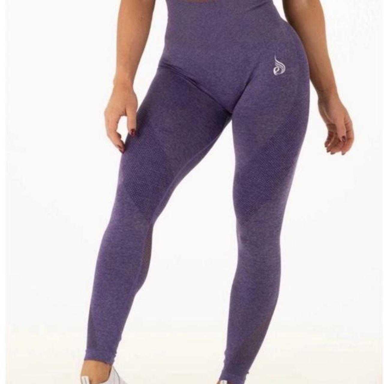 Ryderwear Purple Seamless Leggings Size Small Worn - Depop