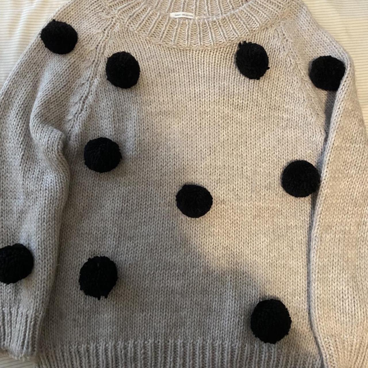 puff ball sweater