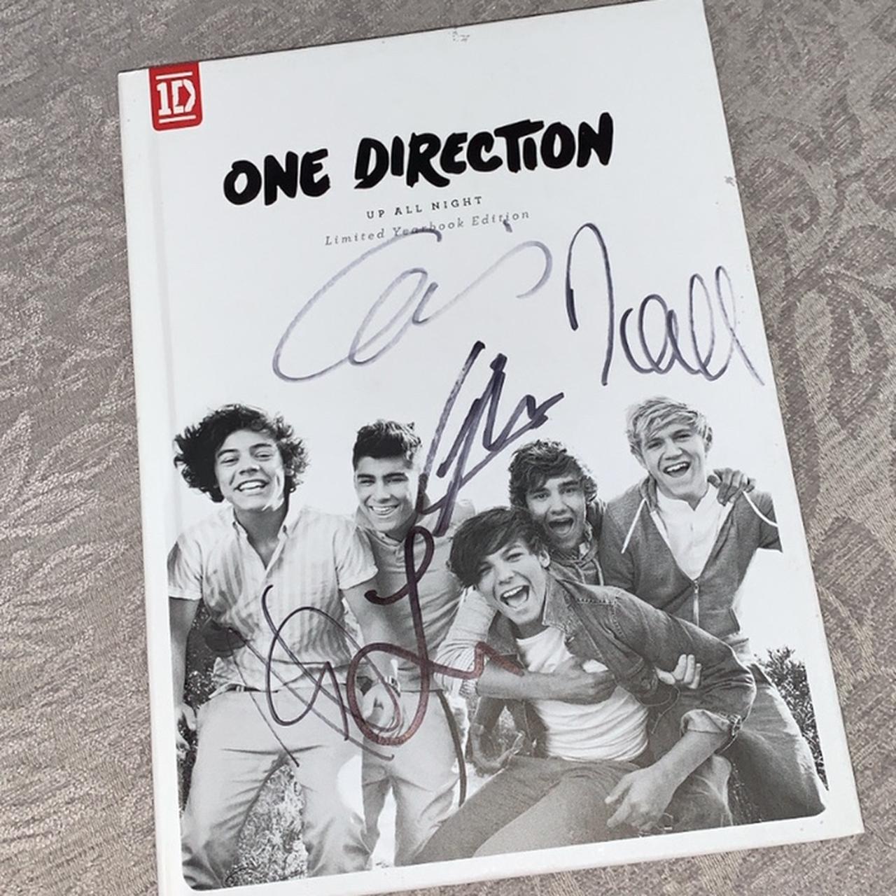 genuine signed one direction up all night yearbook... - Depop