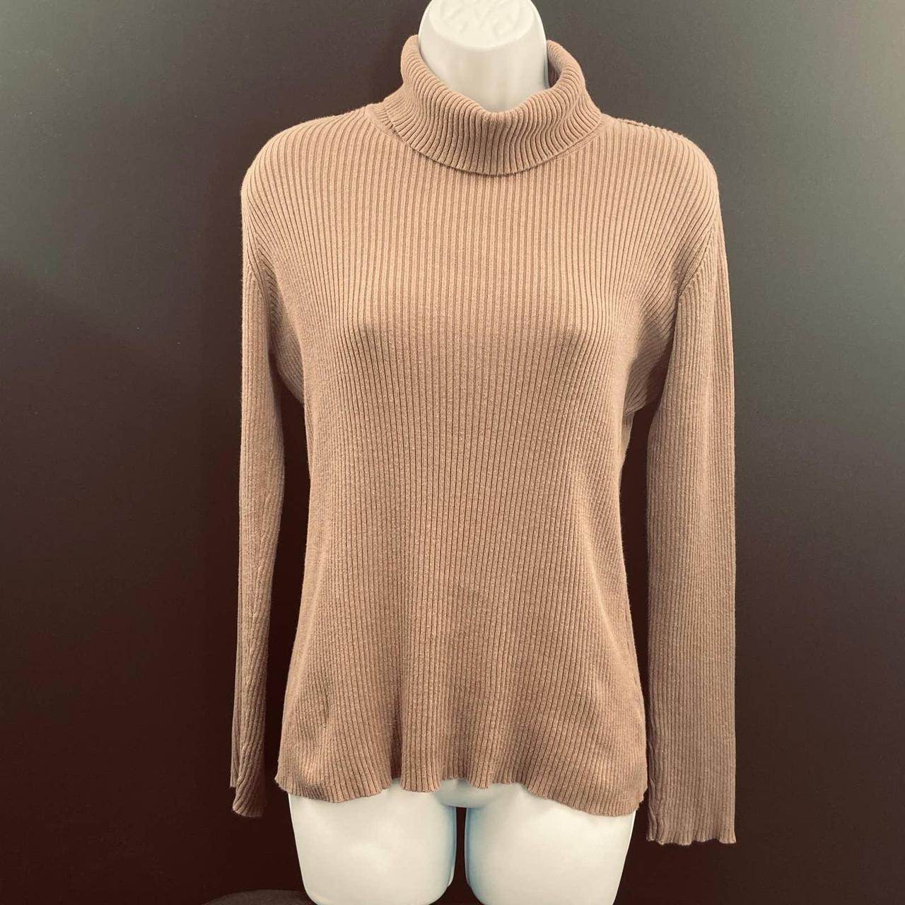 Liz Claiborne Ribbed Turtleneck Size Medium Depop