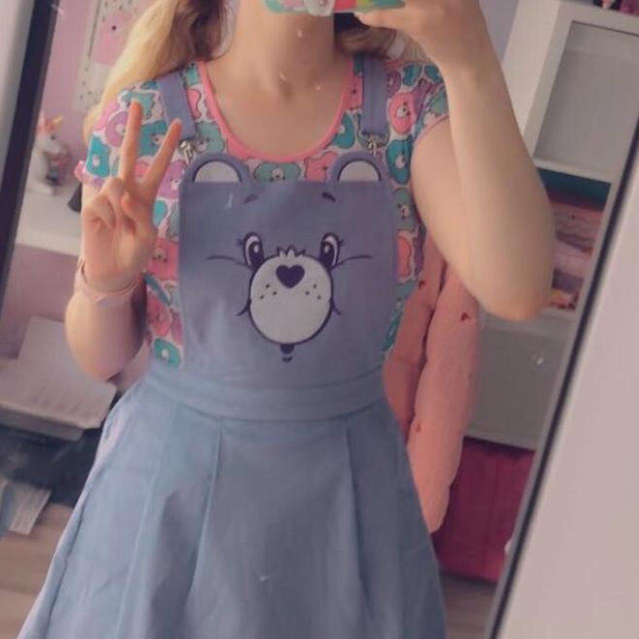 Dollskill X Care Bears Corduroy Pinafore dress... - Depop