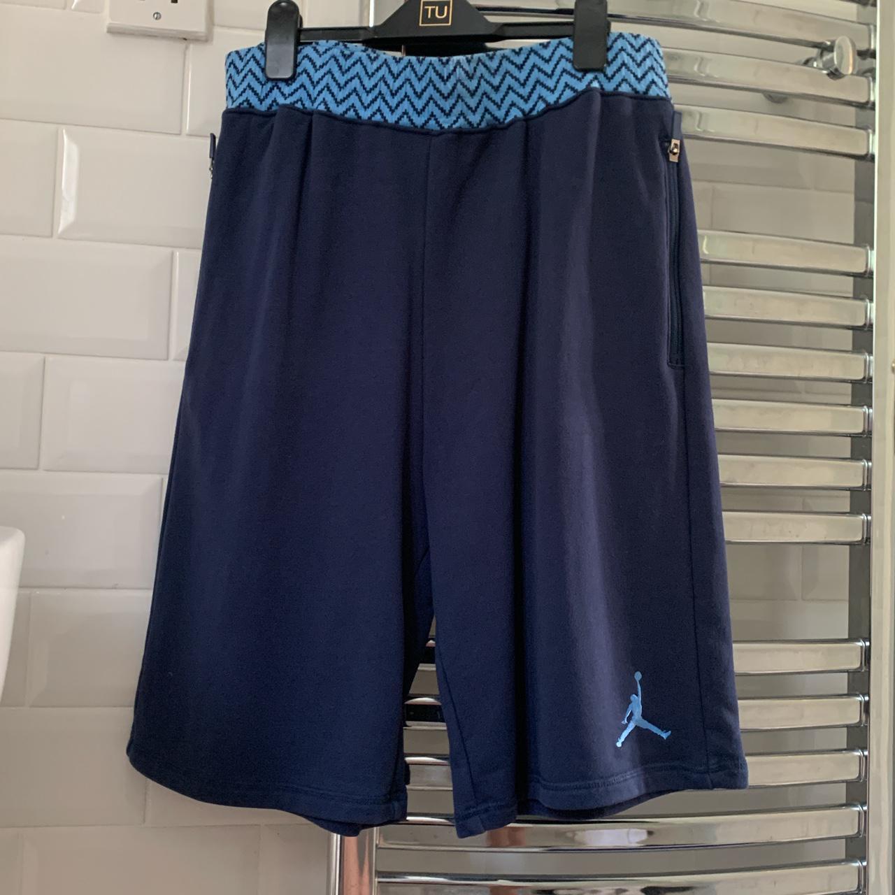 Jordan Shorts Blue - Large #jordan w/zip pockets - Depop