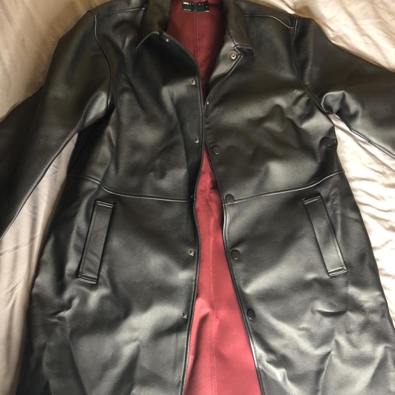 Long leather trench coat. NEVER WORN. Perfect for... - Depop