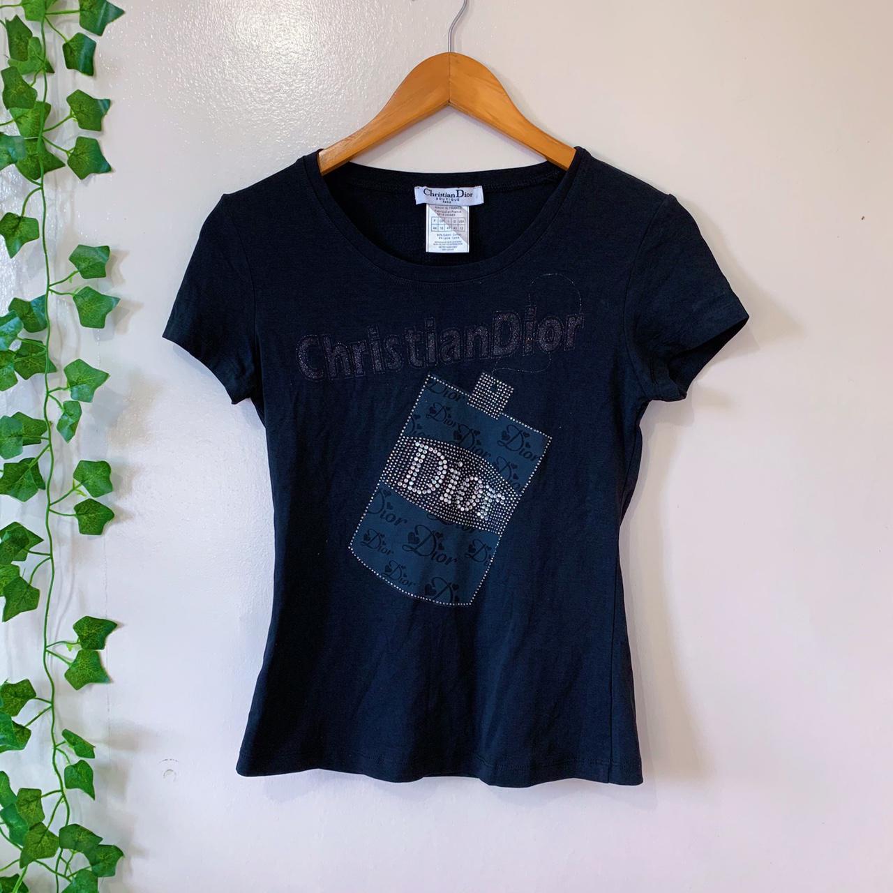 Christian Dior 半袖Tシャツ USA10 黒 ヴィンテージ Authentic Vintage Christian Dior black T-shirt | | Depop