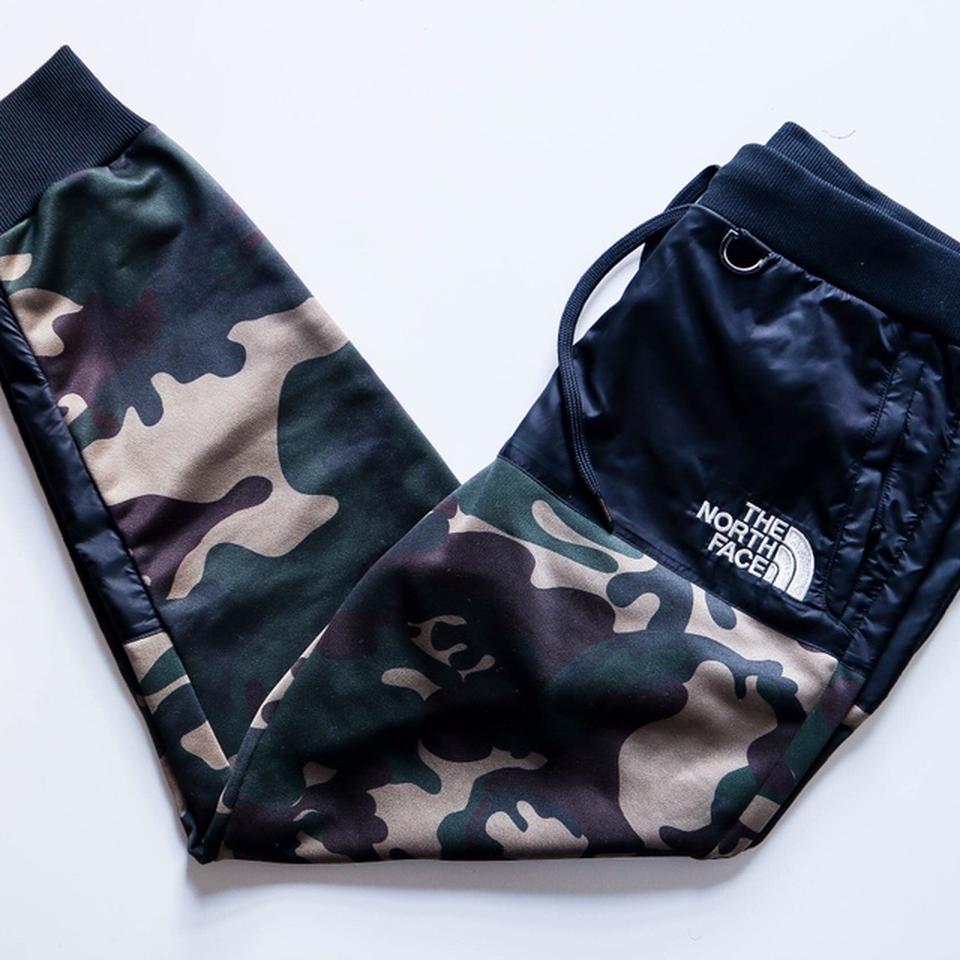 north face camo tracksuit